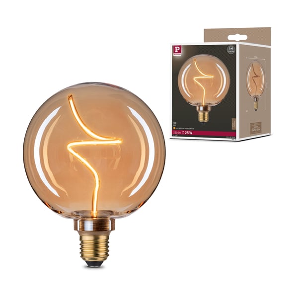 Paulmann Floating Shine Standard 230V LED Globe E27 Rund 250lm 4W 1800K dimbar Guld