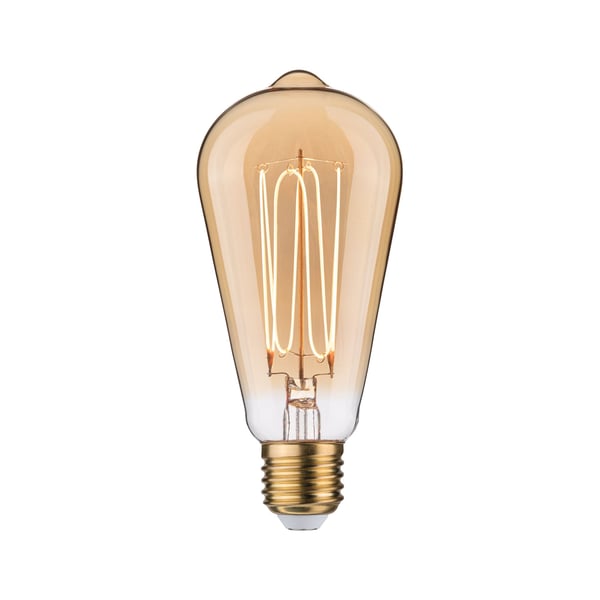 Paulmann Rustic Shine Standard 230V LED-kolv E27 300lm 4,2W 1800K dimbar Guld