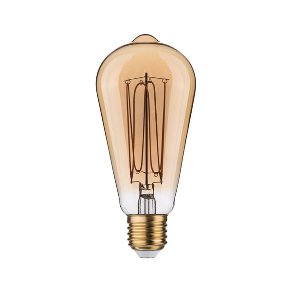 Paulmann Rustic Shine Standard 230V LED-kolv E27 300lm 4,2W 1800K dimbar Guld