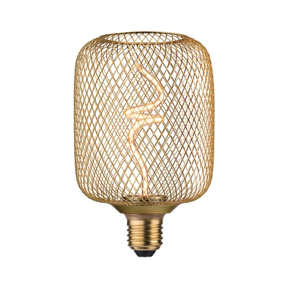 Paulmann Metallic Glow Standard 230V LED-ljuskälla Zyl E27 180lm 4W 1800K dimbar Mässing
