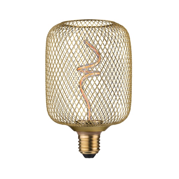 Paulmann Metallic Glow Standard 230V LED-ljuskälla Zyl E27 180lm 4W 1800K dimbar Mässing