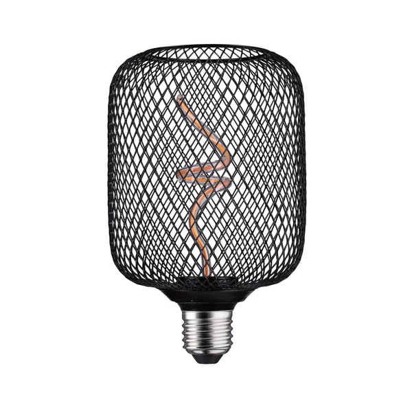 Paulmann Metallic Glow Standard 230V LED-ljuskälla Zyl E27 160lm 4W 1800K dimbar Svart
