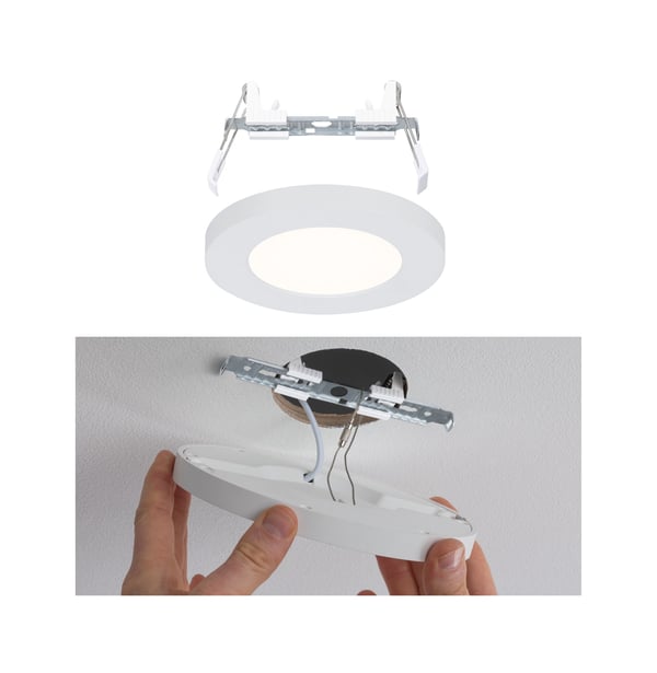 Paulmann Infälld LED panel Cover-it Promo Panel rund 116 mm 4,5W 400lm 3000K Vit matt