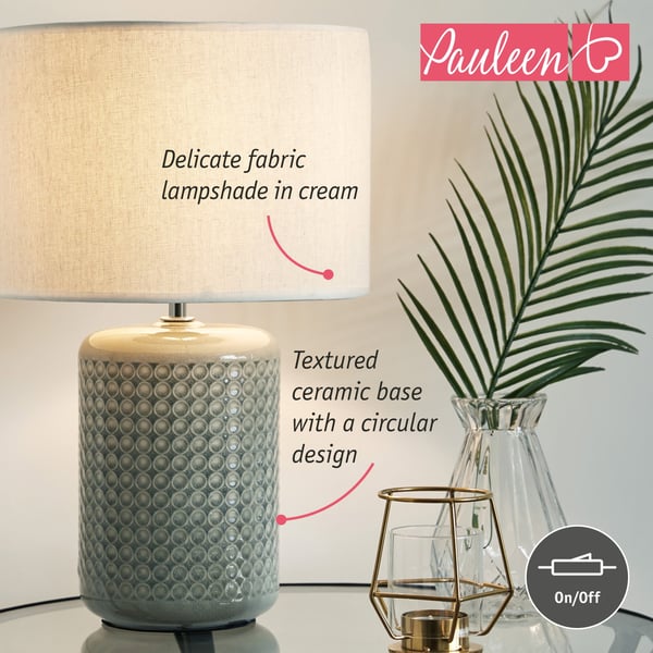Paulmann Pauleen Bordslampa Go for Glow E27 max. 20W Beige, Grå, Grön