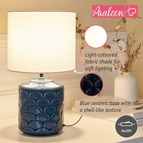 Paulmann Pauleen Bordslampa Glowing Midnight E14 max. 20W Blå, Vit