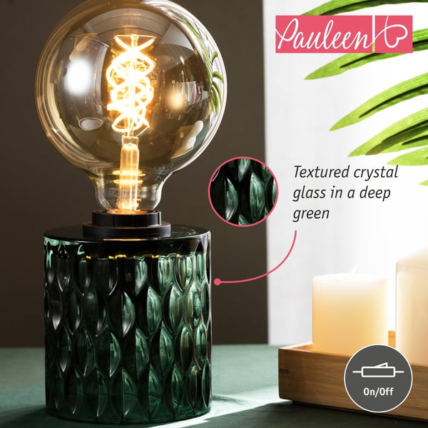 Paulmann Pauleen Bordslampa Crystal Magic E27 max. 20W Grön