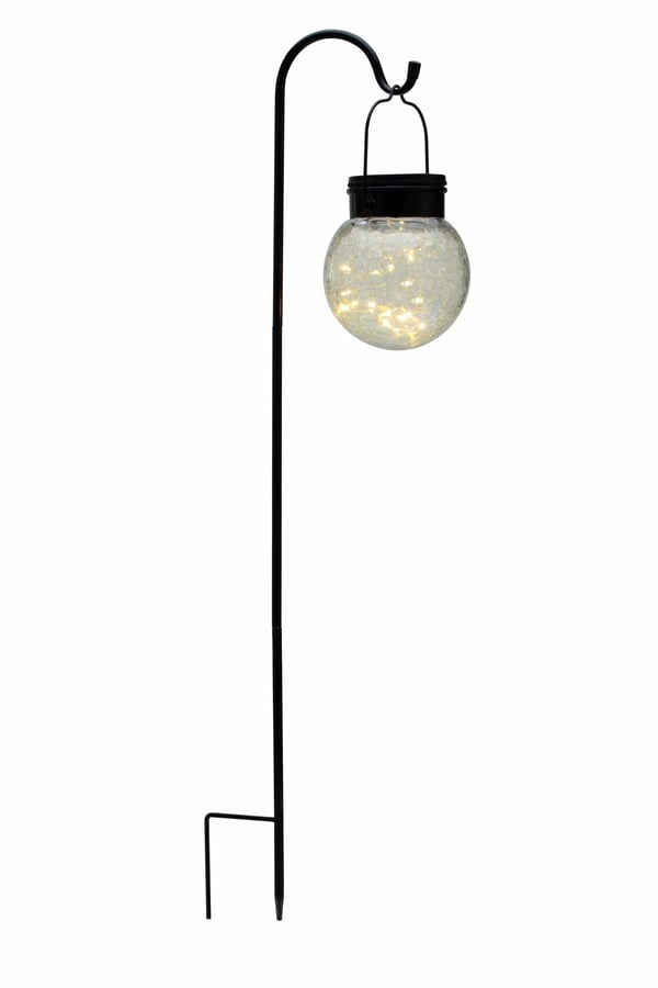 Strålkastare för trädgården Solar Pearl IP44 120x800 mm 2900K 1,2lm Glas, Svart