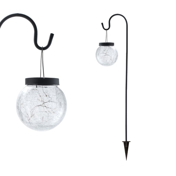 Strålkastare för trädgården Solar Pearl IP44 120x800 mm 2900K 1,2lm Glas, Svart