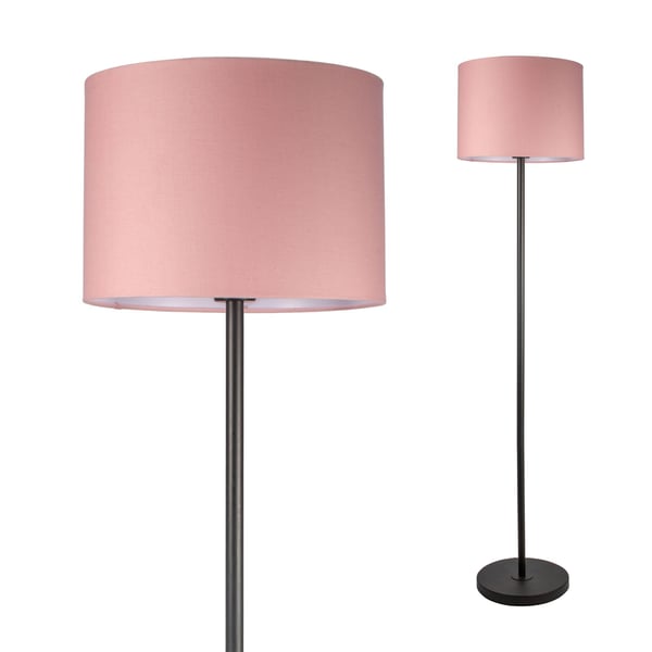 Golvlampa Reverie Rosa E27 320 mm max. 20W Rosa, Svart Metall, Tyg Golvlampa Reverie Rosa E27 320 mm max. 20W Rosa, Svart Metall, Tyg