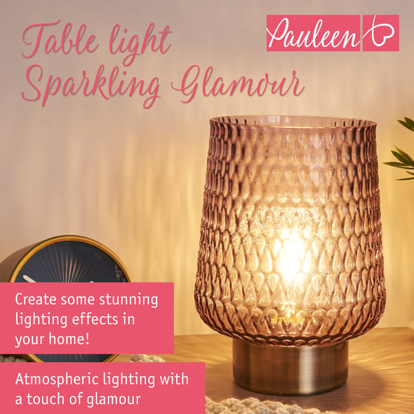 Paulmann Pauleen Bordslampa Sparkling Glamour E27 2700K 30lm 0,8W Brun, Mässing