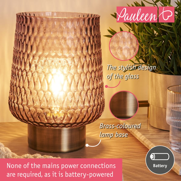 Paulmann Pauleen Bordslampa Sparkling Glamour E27 2700K 30lm 0,8W Brun, Mässing