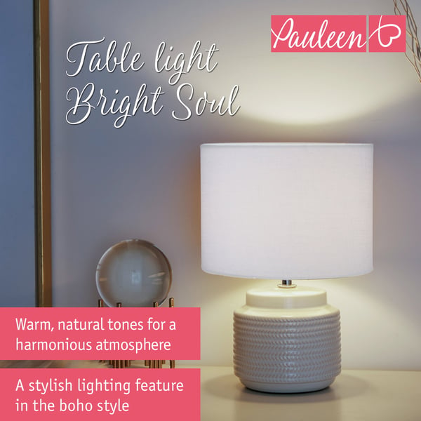 Paulmann Pauleen Bordslampa Bright Soul E14 max. 20W Beige, Vit