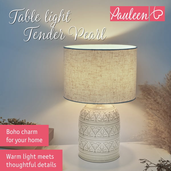 Paulmann Pauleen Bordslampa Tender Pearl E14 max. 20W Beige