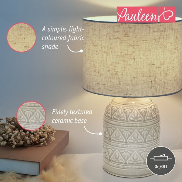 Paulmann Pauleen Bordslampa Tender Pearl E14 max. 20W Beige