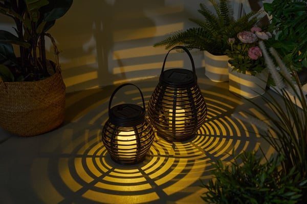 Paulmann Pauleen Lykta med solceller Sunshine Glow IP44 3000K 2x1lm Svart, Brun