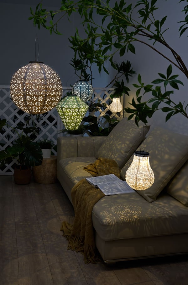 Paulmann Pauleen Lykta med solceller Sunshine Blaze IP44 3500K 2x4lm Vit