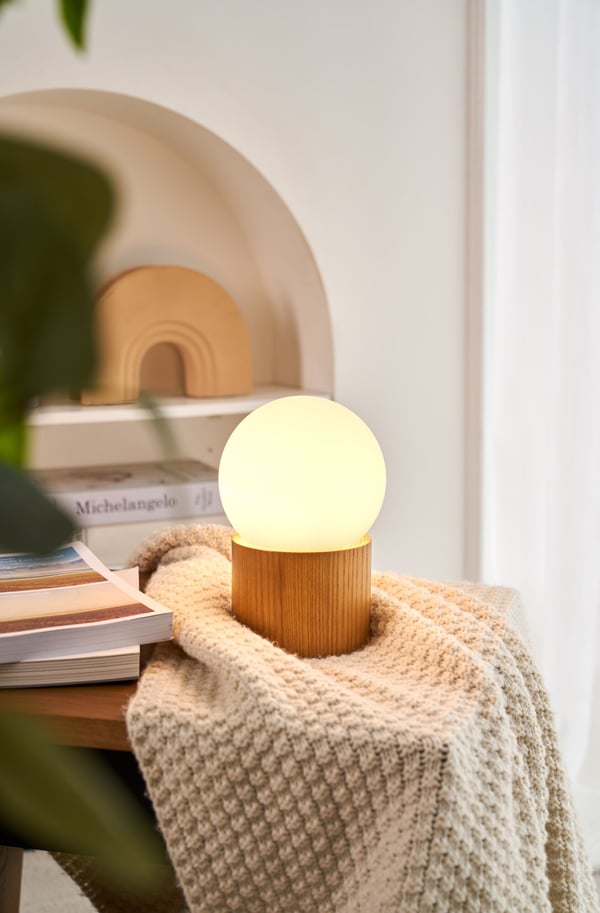 Paulmann Pauleen Bordslampa Woody Shine G9 max. 20W Trä, Natur