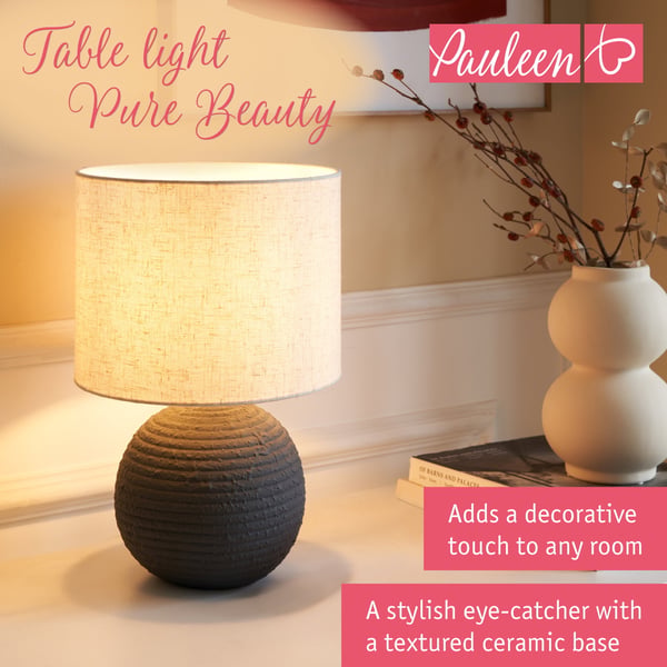 Paulmann Pauleen Bordslampa Pure Beauty E14 max. 20W Antracit, Vit