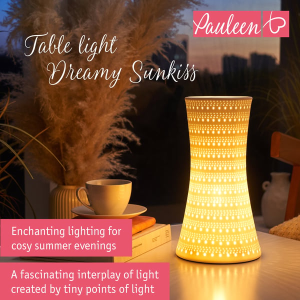 Paulmann Pauleen Bordslampa Dreamy Sunkiss E14 max. 20W Vit matt