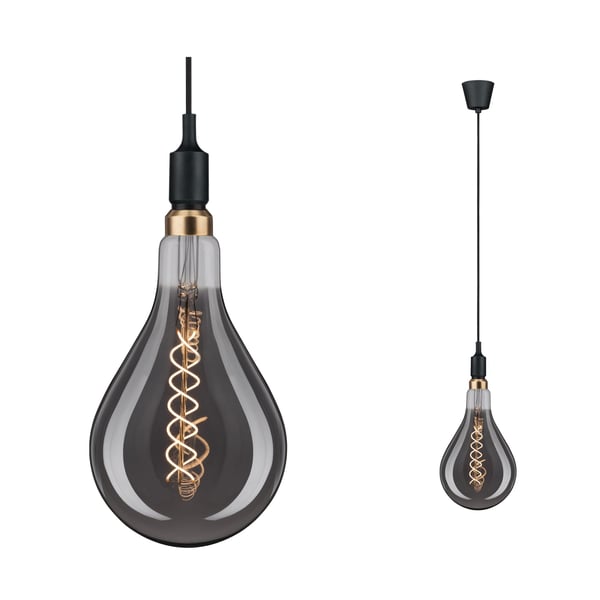 Paulmann Neordic Pendellampa Ketil Neordic E27 max. 60W Svart dimbar Silikon, Plast