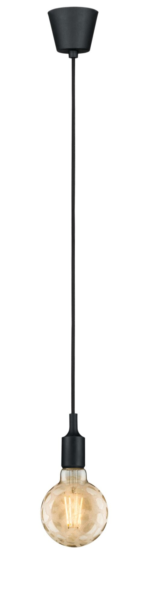 Paulmann Neordic Pendellampa Ketil Neordic E27 max. 60W Svart dimbar Silikon, Plast