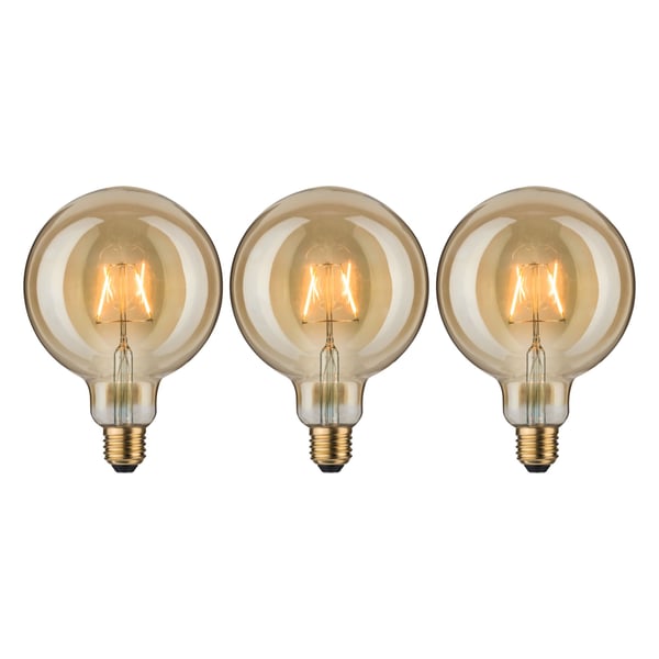 Paulmann 1879 Filament 230V LED Globe G125 E27 3x170lm 3x2,7W 1700K Guld