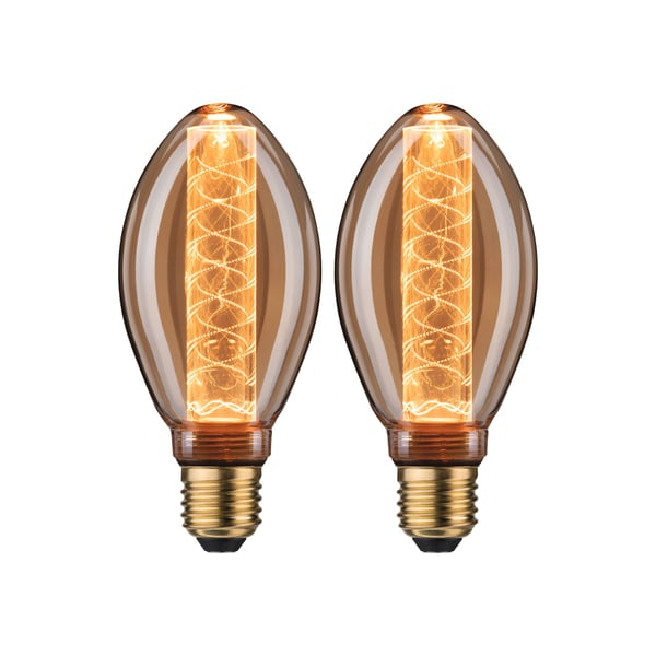 Paulmann Inner Glow Edition LED lampa E27 230V 2x230lm 2x4W 1800K Guld Paulmann Inner Glow Edition LED lampa E27 230V 2x230lm 2x4W 1800K Guld