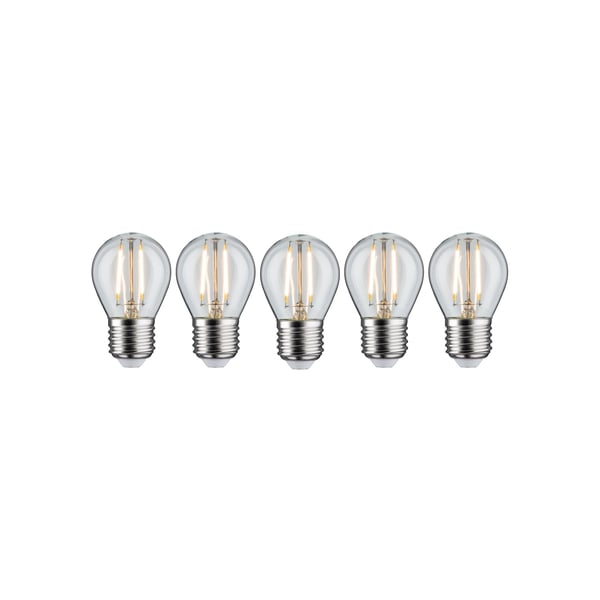 Paulmann Filament 230V LED-droppe E27 5x250lm 5x2,6W 2700K Klar
