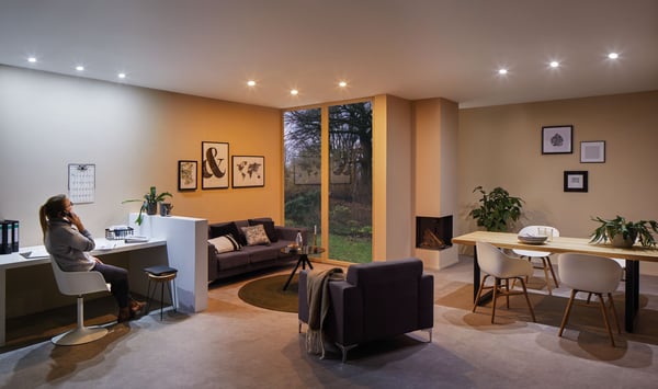 Paulmann Attraktivt prissatt startpaket Smart Home smik Gateway med väggbrytare + LED-infälld lampa Nova Plus Coin baspaket svängbar Tunable White
