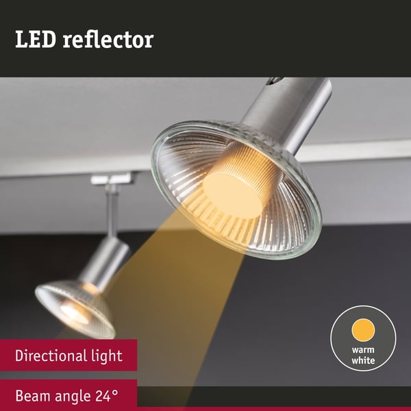Paulmann Set Standard 230V LED-reflektor QPAR111 GU10 3x350lm 3x4W 2700K Aluminium