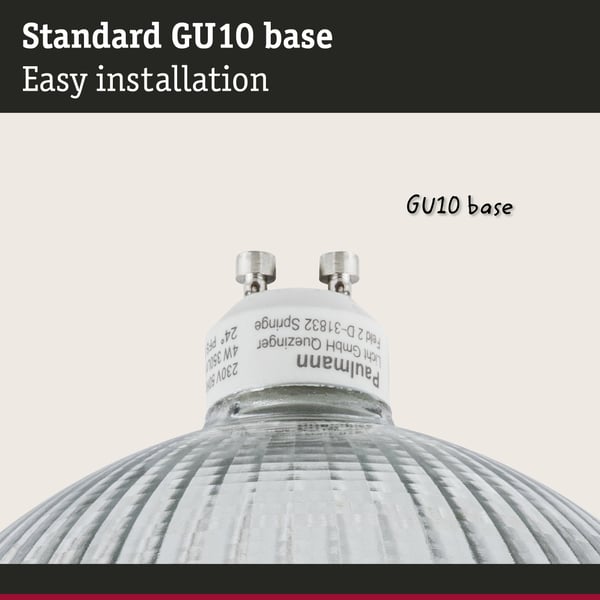 Paulmann Set Standard 230V LED-reflektor QPAR111 GU10 3x425lm 3x6,5W 2700K dimbar Silver