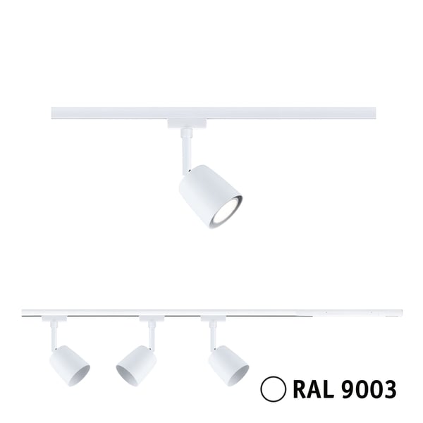 Paulmann URail Spotlight för strömskenor Cover GU10 max. 10W dimbar 230V Signal vit
