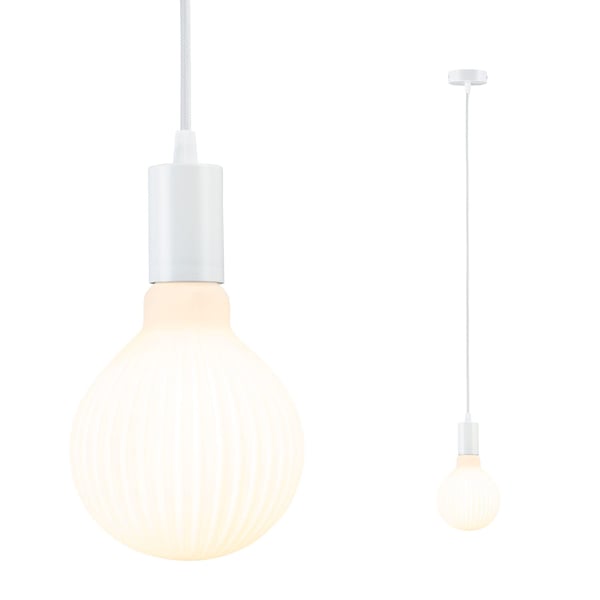 Paulmann Pendellampa Ravi IP44 E27 3000K 400lm 4,3W Vit matt dimbar