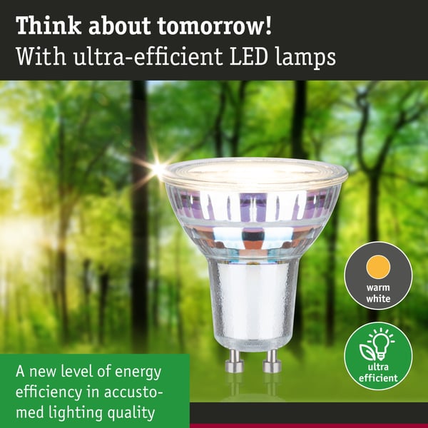 Paulmann Efficient-Line Set LED-reflektor GU10 5x450lm 5x2,5W 3000K Silver