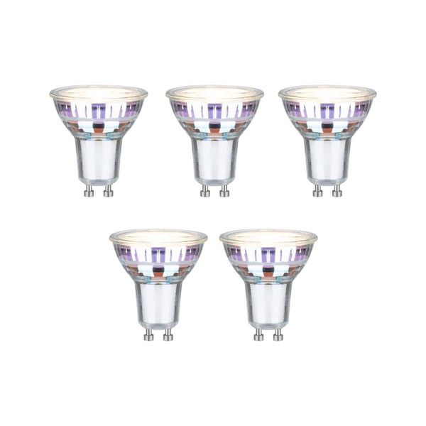 Paulmann Efficient-Line Set LED-reflektor GU10 5x450lm 5x2,5W 3000K Silver