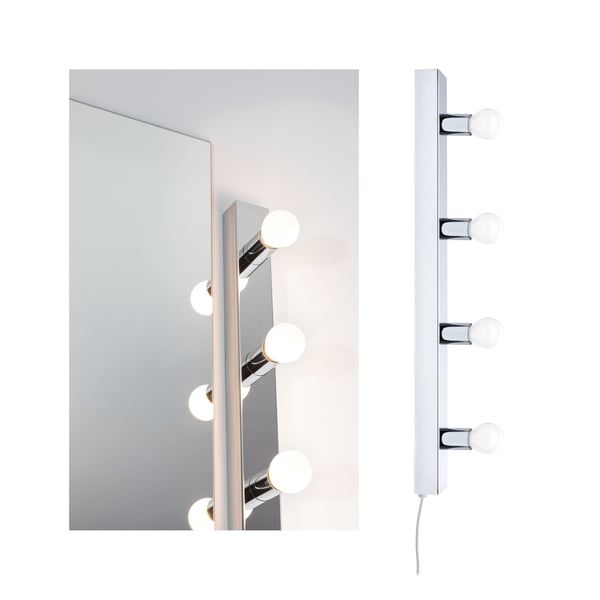 Paulmann Set Spegellampa Regula II inkl. glödlampa E14 2700K 4x470lm 230V 4x4,5W dimbar Krom, Opal Paulmann Set Spegellampa Regula II inkl. glödlampa E14 2700K 4x470lm 230V 4x4,5W dimbar Krom, Opal