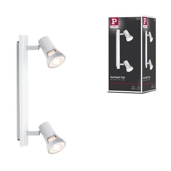 Paulmann Strålkastare Teja GU10 230V max. 2x10W dimbar Vit