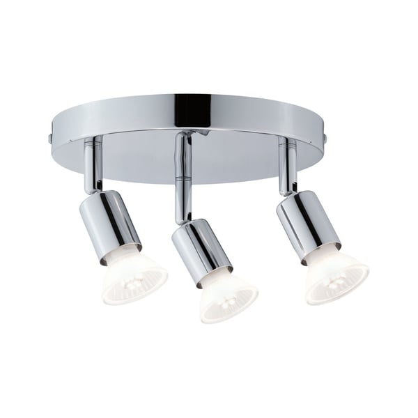 Paulmann Strålkastare Carolina IP44 GU10 230V max. 3x10W dimbar Krom