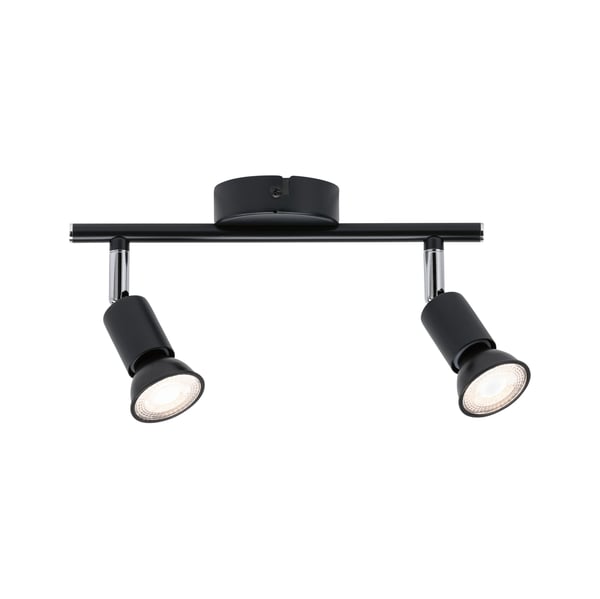 Paulmann Strålkastare Carolina IP44 GU10 230V max. 2x10W dimbar Antracit, Krom