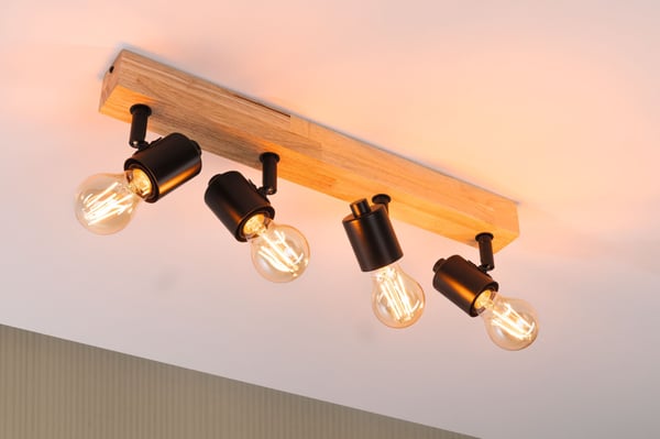 Paulmann LED strålkastare Arvid E27 230V max. 4x20W dimbar Svart