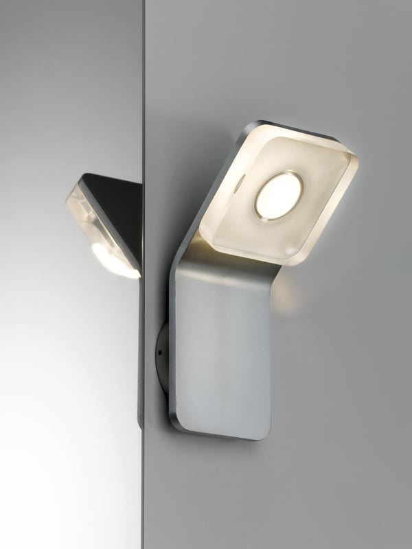 Paulmann LED vägglampa Tucana IP44 3000K 220lm 230V 4,5W Aluminium, Klar