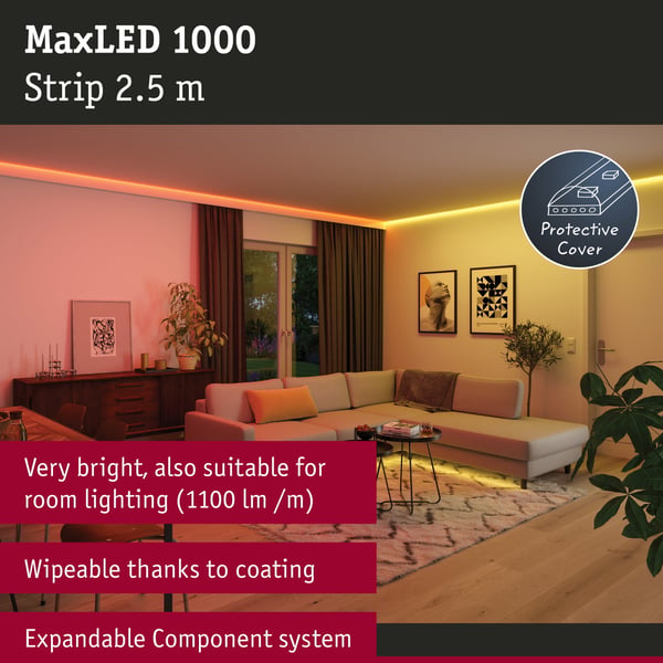 Paulmann MaxLED 1000 LED remsa Förlängning 2,5m RGBW belagd 28W 1000lm/m RGBW+