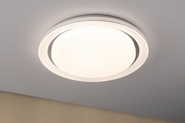 Paulmann LED taklampa Rainbow med regnbågseffekt RGBW+ 2800lm 230V 38,5W dimbar Krom, Vit