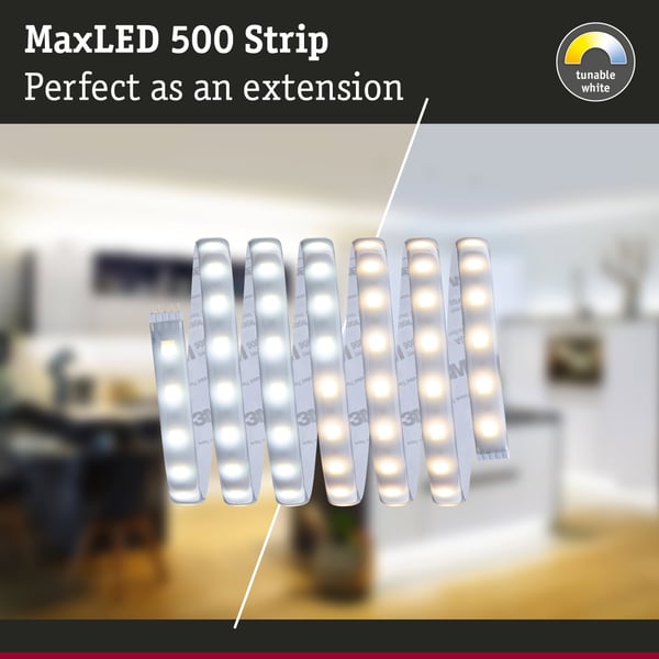 Paulmann MaxLED 500 LED remsa Förlängning 2,5m Tunable White belagd 16W 550lm/m Tunable White
