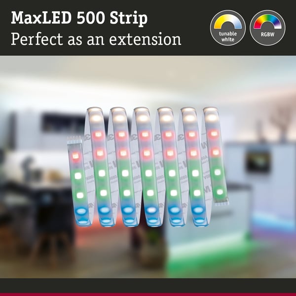 Paulmann MaxLED 500 LED remsa Enkelstripe 2,5m RGBW belagd 30W 500lm/m RGBW+