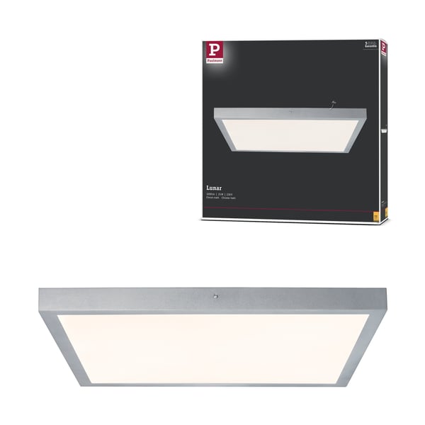 Paulmann LED panel Lunar Panel vinkelformad 600x600 mm 25W 2100lm 3000K Krom matt Paulmann LED panel Lunar Panel vinkelformad 600x600 mm 25W 2100lm 3000K Krom matt