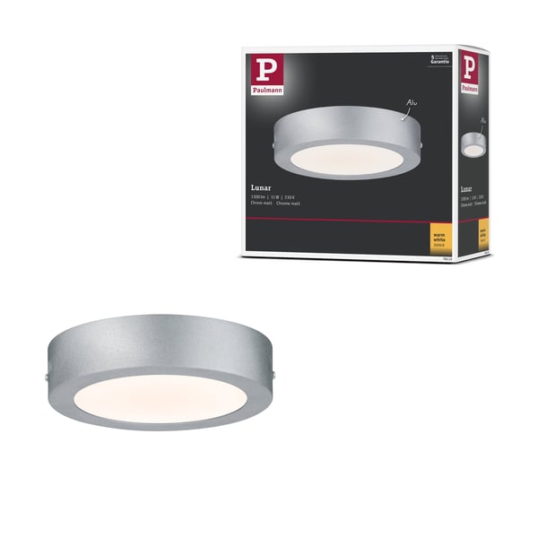 Paulmann LED panel Lunar Panel rund 170 mm 11W 760lm 3000K Krom matt