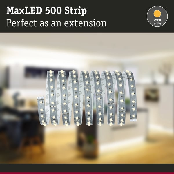 Paulmann MaxLED 500 LED remsa Enkelstripe 2,5m varmvitt 15W 550lm/m 2700K