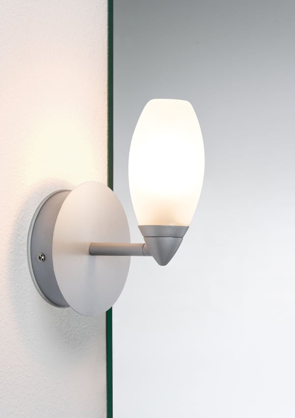 Paulmann Vägglampa Carina IP44 G9 230V max. 28W dimbar Krom matt, Satin
