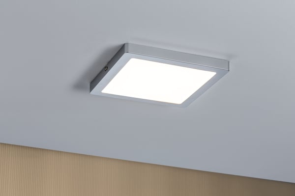 Paulmann LED panel Atria panel vinkelformad 220x220 mm 14W 1150lm 2700K Krom matt dimbar